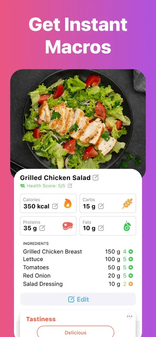 AI Счетчик Калорий: Nutrilio screenshot 3