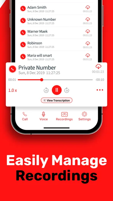 Grabador de llamadas ◉ MyCalls screenshot 4