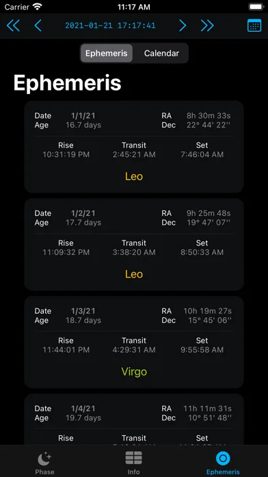 Moon Phase Calendar LunarSight screenshot 5