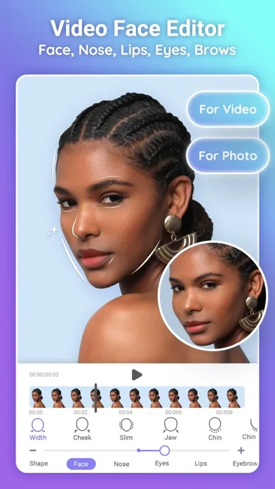 PrettyUp- редактор лица и тела screenshot 2