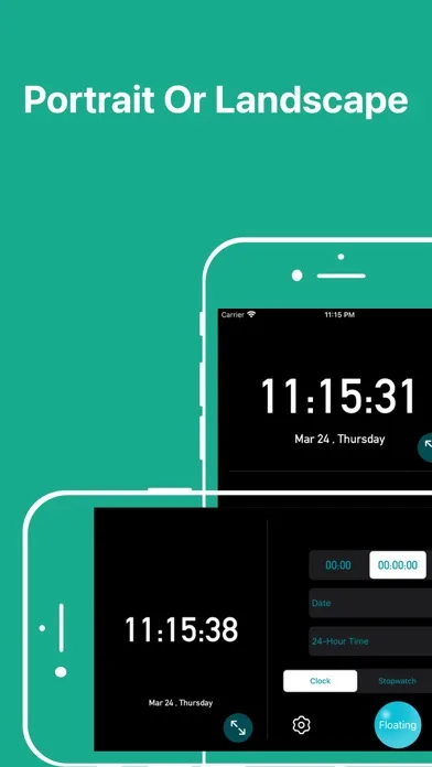 Floating Clock-Плавающие часы screenshot 3