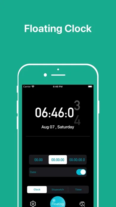 Floating Clock-Плавающие часы screenshot 4