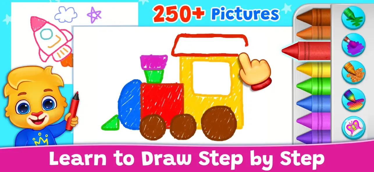 Juegos de dibujar y colorear screenshot 1