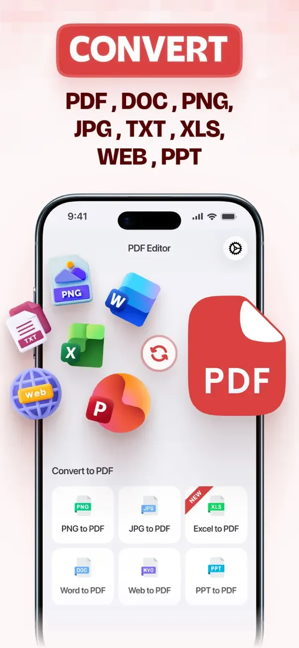 Editor PDF: Convertir y Firmar screenshot 2