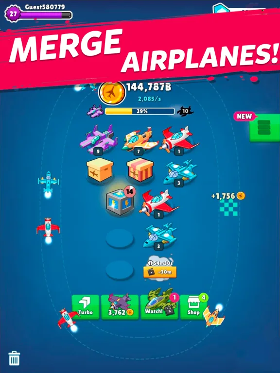 Merge Airplane: Idle Air Craft screenshot 5