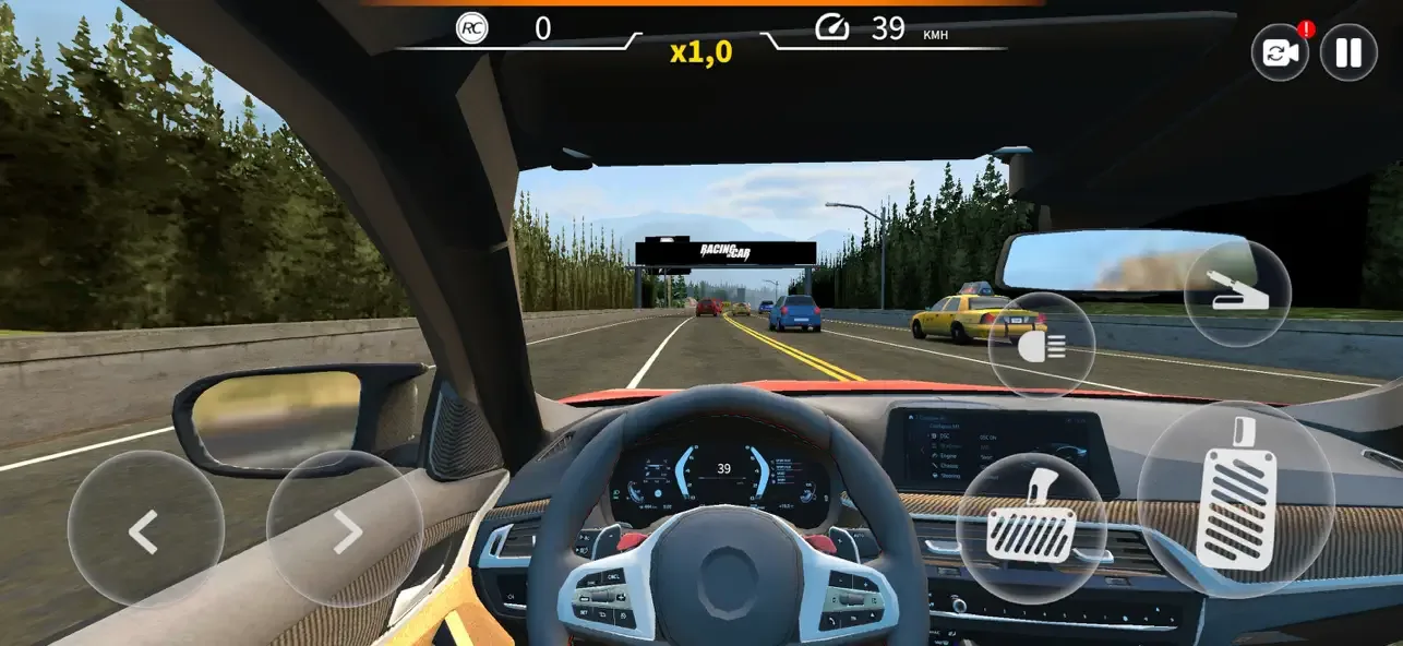 Racing in Car 2021 screenshot 1