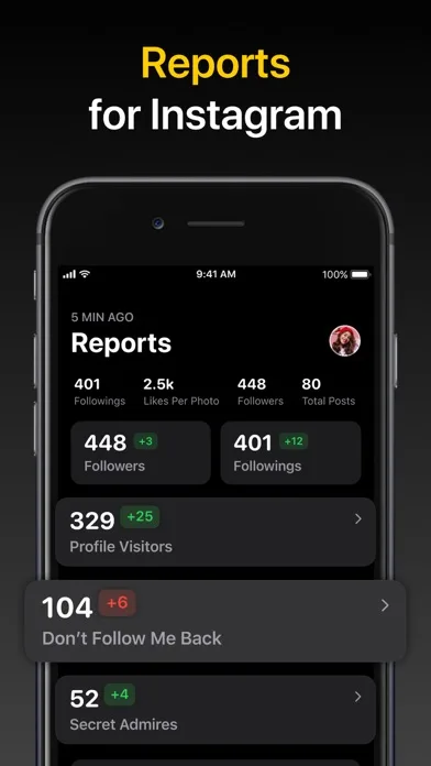 Unfollowers Analyzer, Cleaner screenshot 1