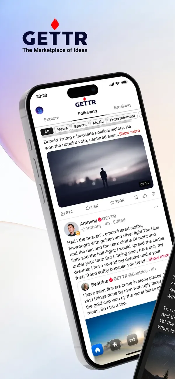 GETTR - A Marketplace of Ideas screenshot 1