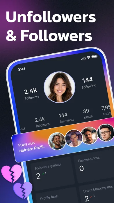 Unfollow on Instagram, Tracker screenshot 2