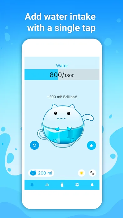 Aquagato - beber agua, alerta screenshot 1