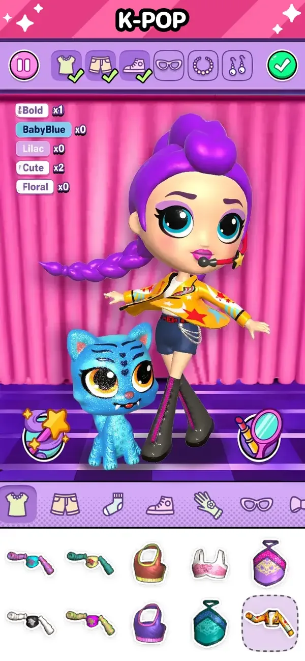 Go! Dolliz: Vestir Muñeca 3D screenshot 1