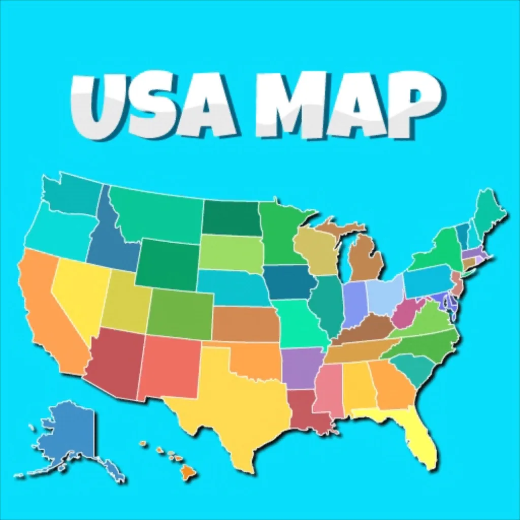 United States Map Game for 4-8