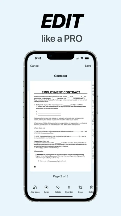 Сканер документов - PDF Lens screenshot 2