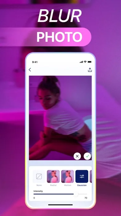 Размытие фона, блюр фото screenshot 1