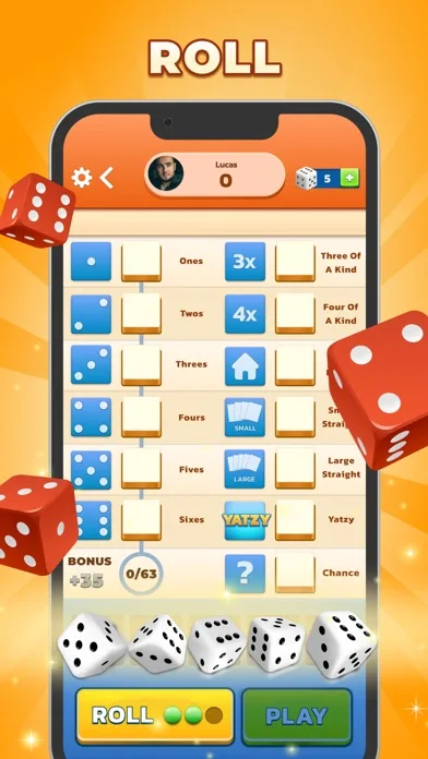 Yatzy - игра в кости screenshot 1