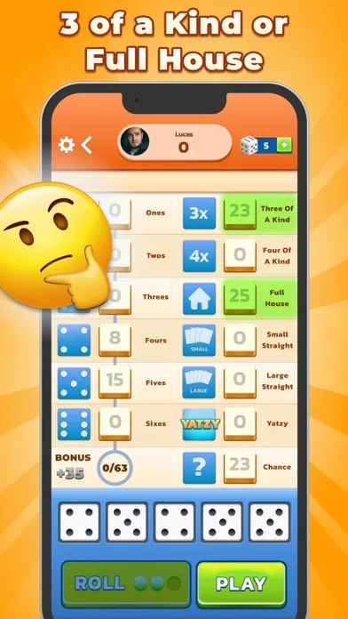 Yatzy - игра в кости screenshot 2