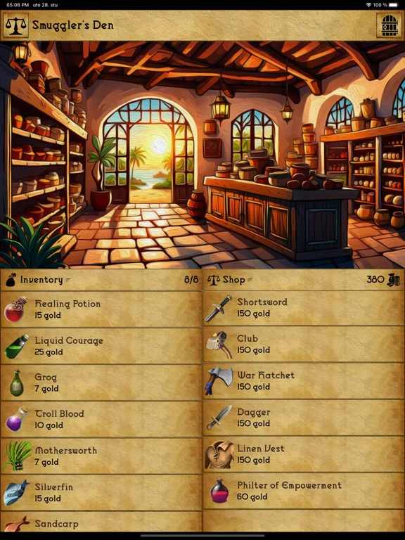 Grim Tides - RPG clásico retro screenshot 2