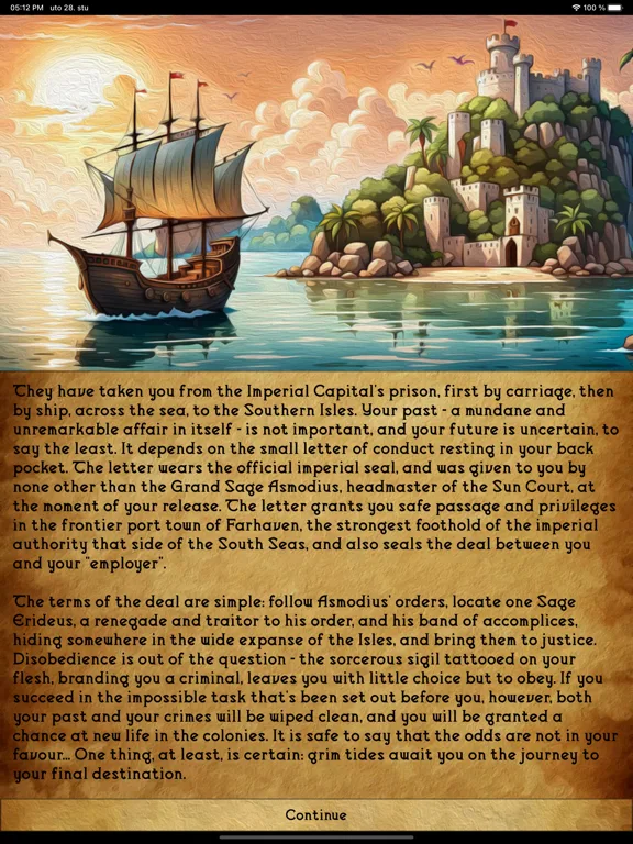 Grim Tides - RPG clásico retro screenshot 4