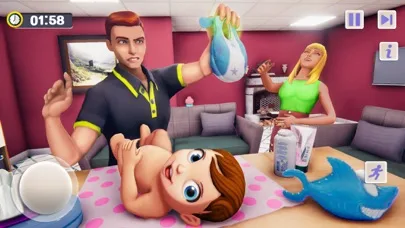 Virtual счастлив семья Lifeсим screenshot 1