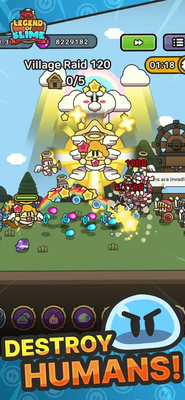 Legend of Slime: Juego Batalla screenshot 1