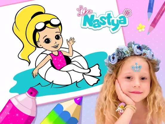 Like Nastya Color Page Games screenshot 5