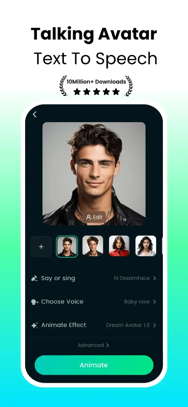 DreamFace: Оживи любое селфи screenshot 1