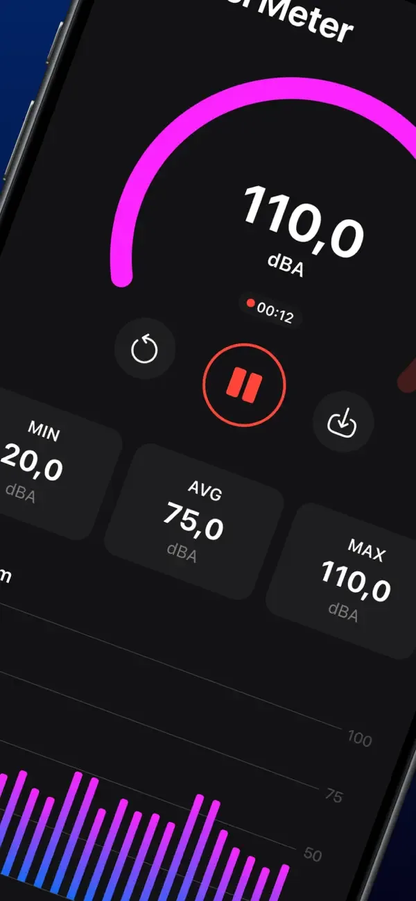 Шумомер: Контроль Шума & Звука screenshot 2