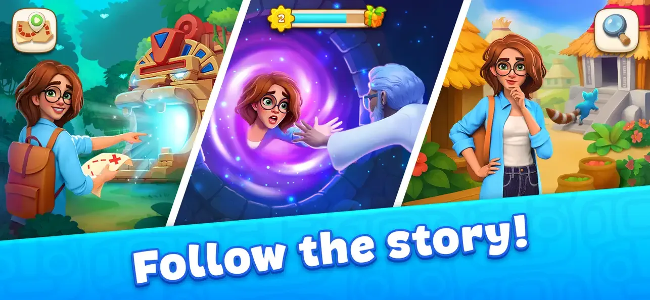 Cradle of Maya・Игра три в ряд screenshot 1