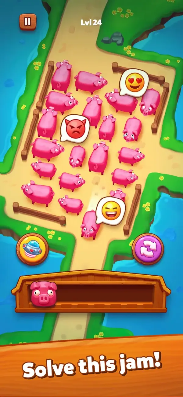 Farm Jam: 3D паркування тварин screenshot 2