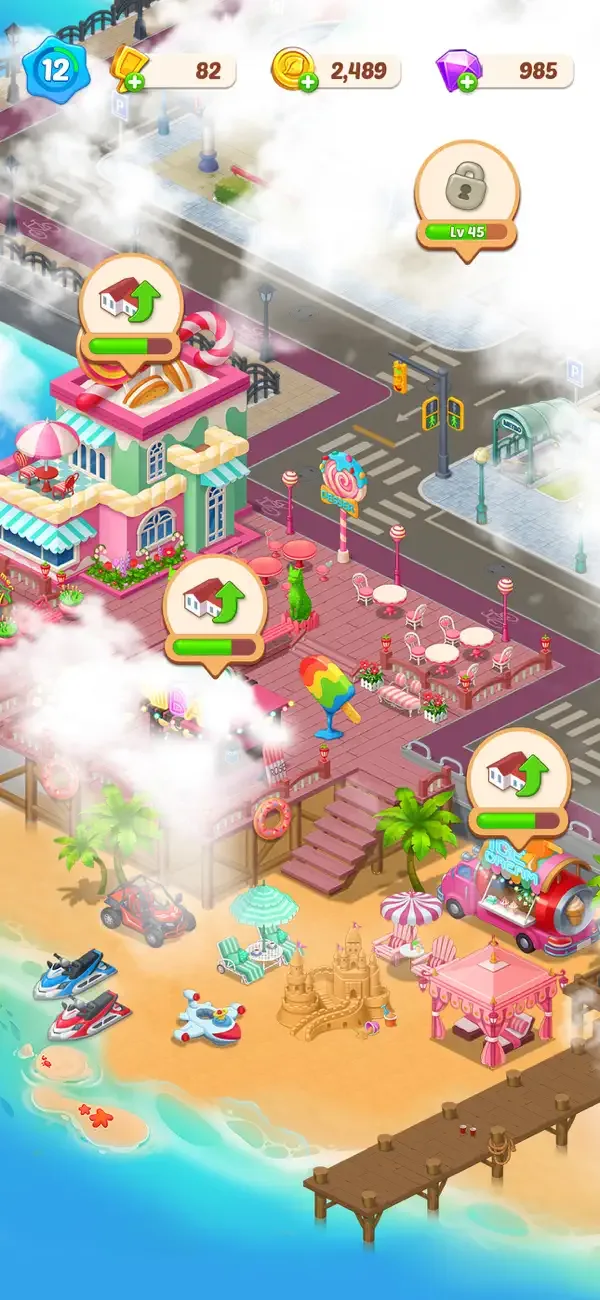 Happy Merge Cafe screenshot 1