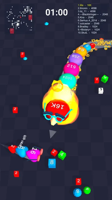 Cube Arena 2048: кубик-змейка screenshot 5
