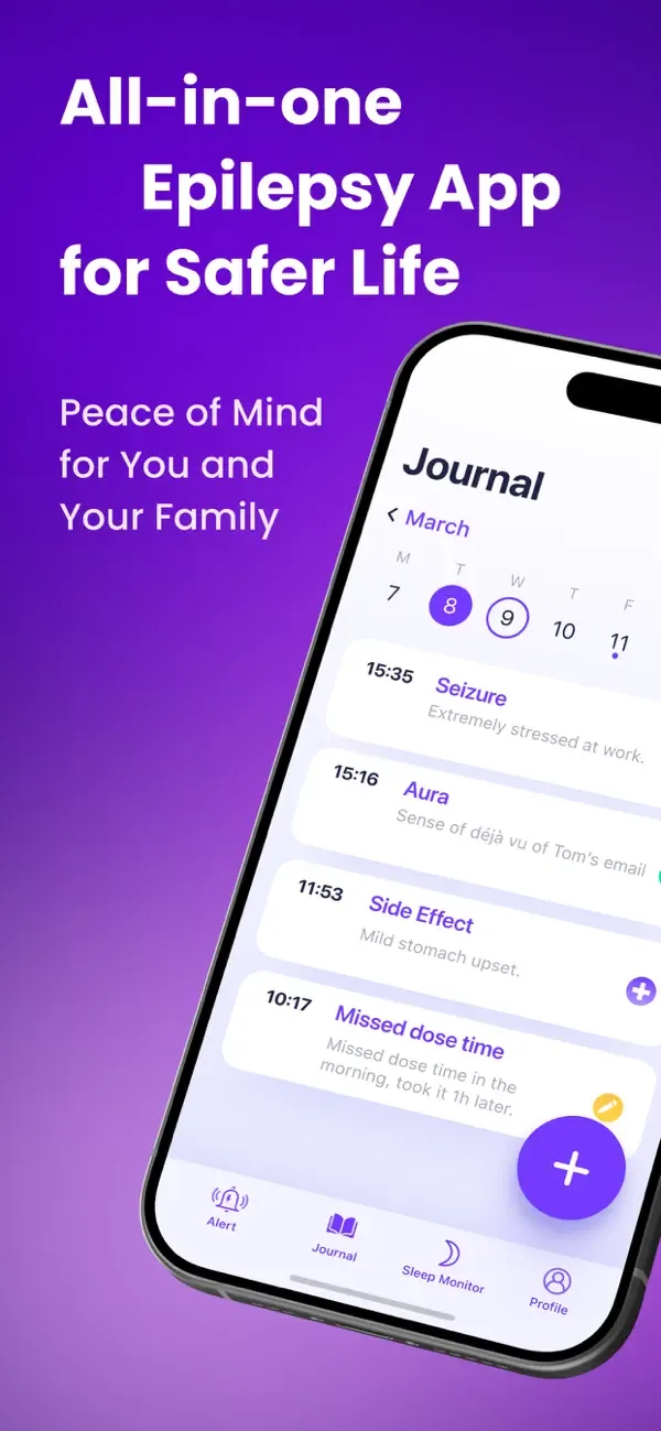 Seizure Tracker - EpiCentr.app screenshot 1