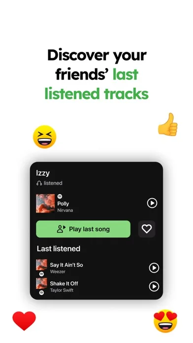 MUBR - see what friends listen screenshot 2