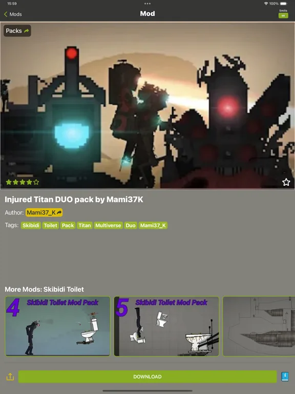 Ragdoll Mods: Оружие и Скины screenshot 2