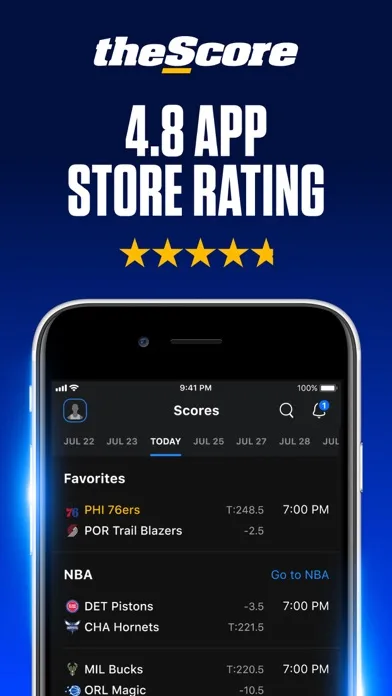 theScore: Sports News & Scores screenshot 1