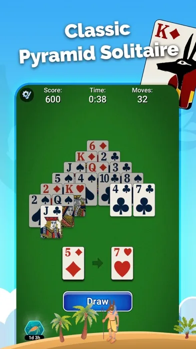 Pyramid Solitaire - Card Game screenshot 1