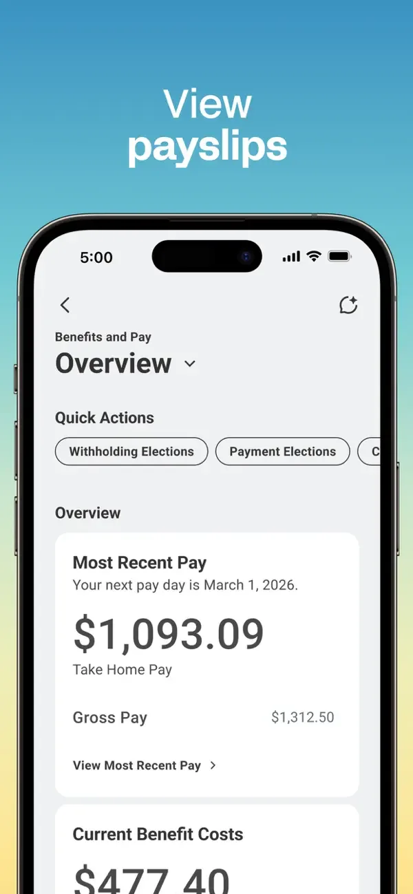 Workday screenshot 3