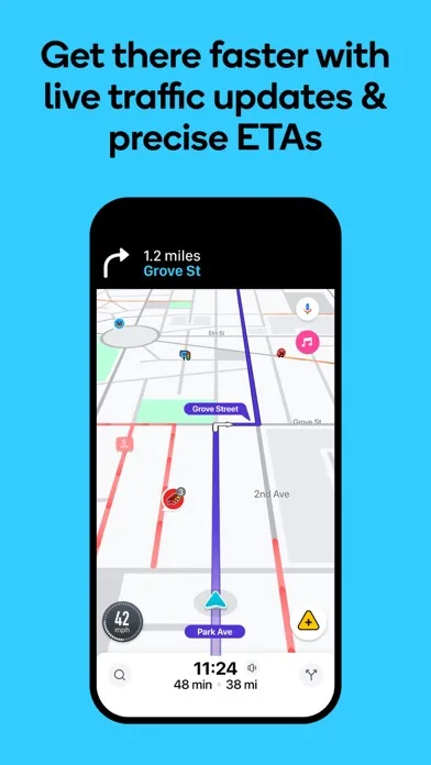 Навигация в Waze screenshot 1