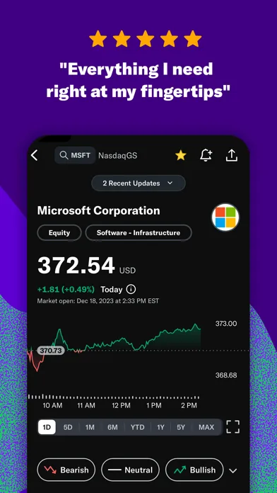 Yahoo Finanzas screenshot 3