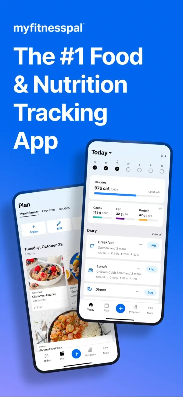 MyFitnessPal: cuenta calorías screenshot 1