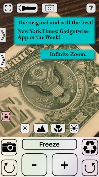 Лупа +++ Зум ++ Фонарик screenshot 1