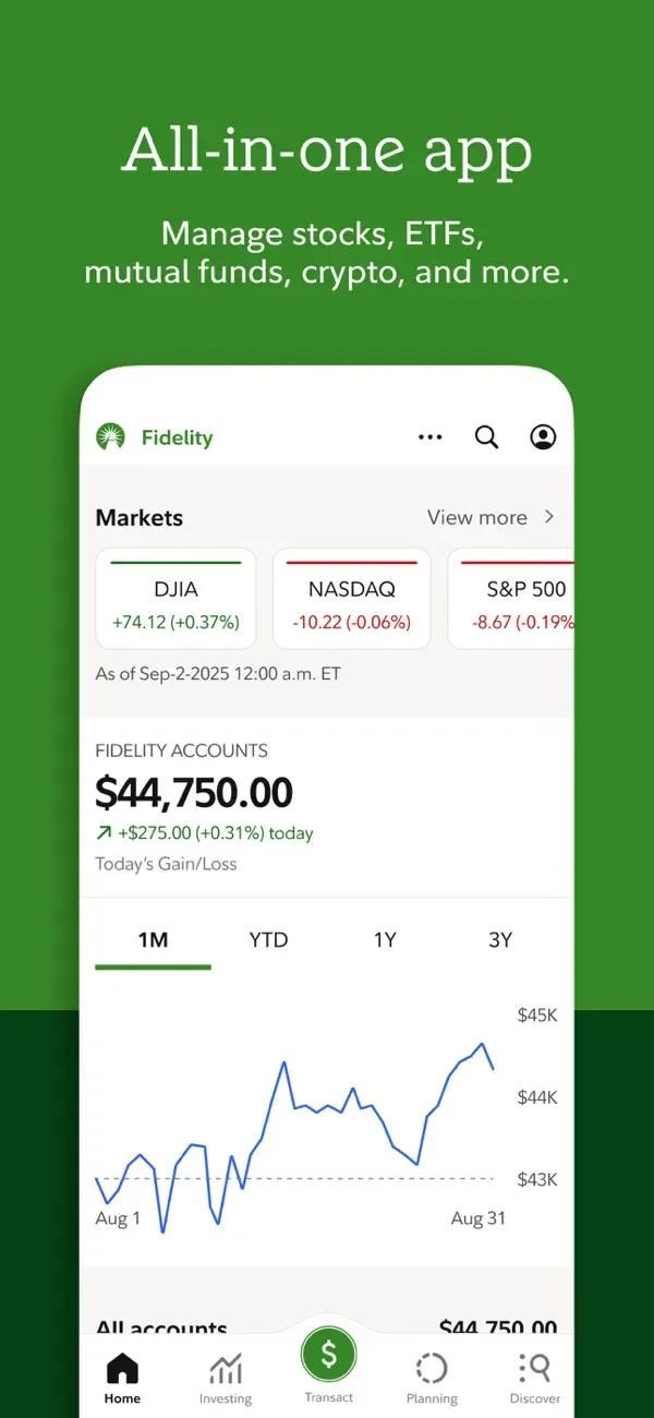 Fidelity Investments screenshot 1