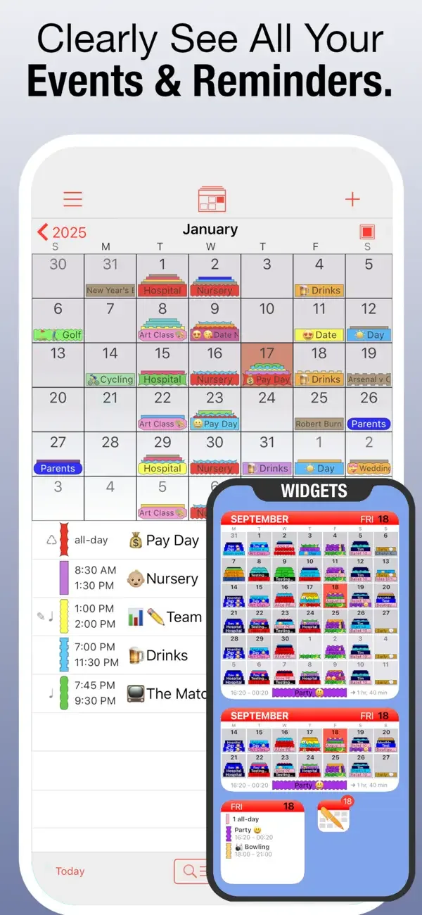 Календарь PocketLife screenshot 3