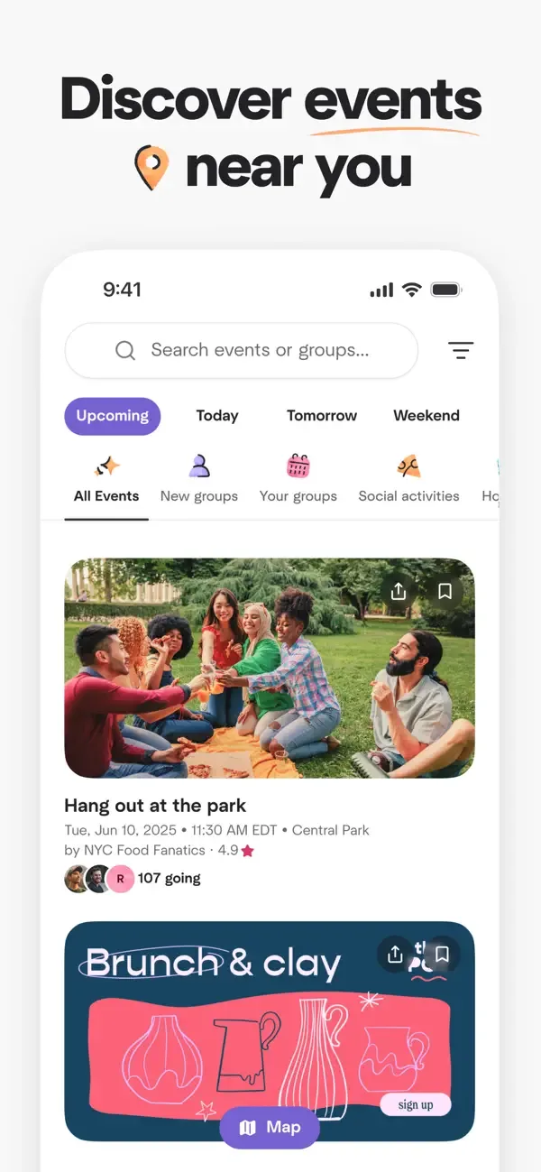 Meetup: группы и мероприятия screenshot 2