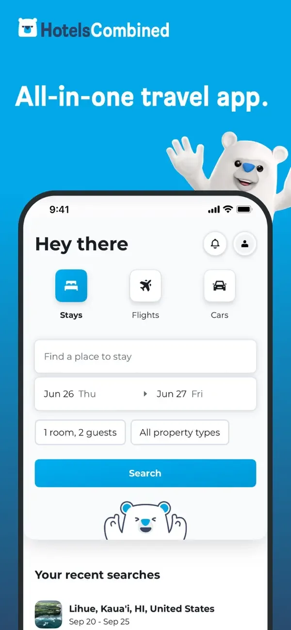 HotelsCombined - поиск отелей. screenshot 1