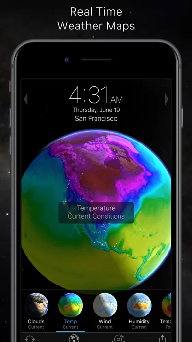 Living Earth - Clock & Weather screenshot 2