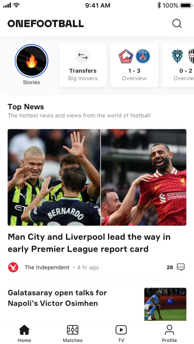 OneFootball: Resultados Fútbol screenshot 1