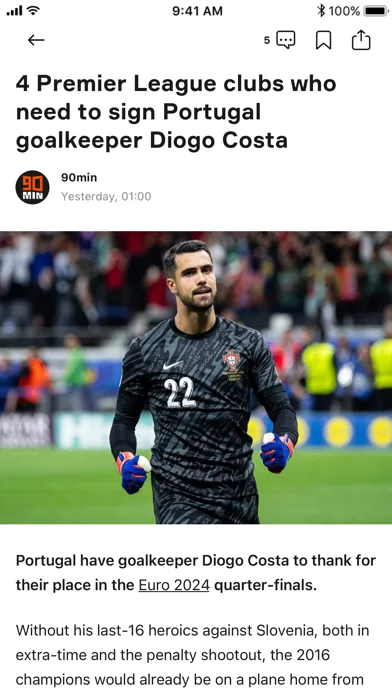 OneFootball: Resultados Fútbol screenshot 2