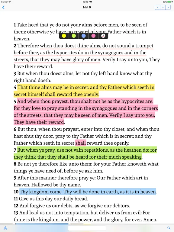 Santa Biblia KJV screenshot 1