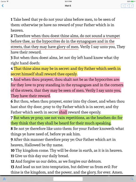 Santa Biblia KJV screenshot 2